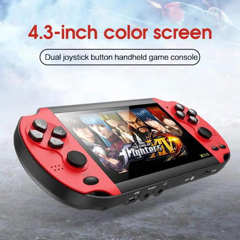 

Newest 4.3-inch Handheld Portable Game Console Dual Joystick 8GB Preloaded 10000 Free Games Support TV Out Video Game Machine