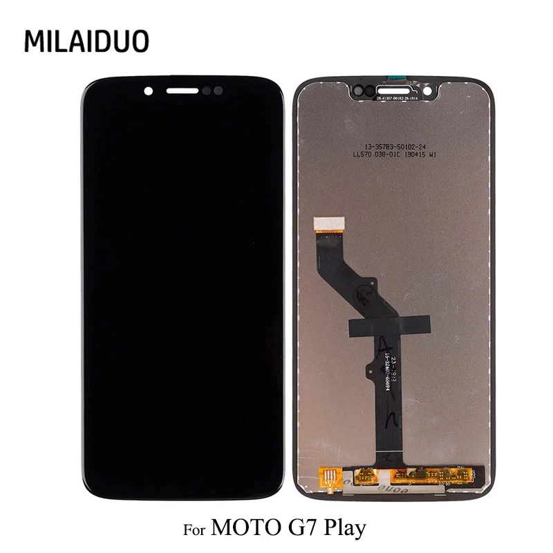

LCD Display For Motorola Moto G7 Play Touch Screen Sensor Panel Digiziter Assembly Replacement New Black No Frame