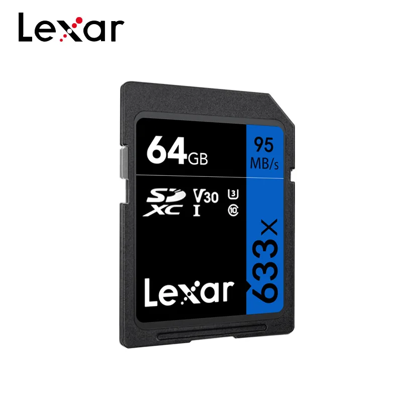 Карта памяти Lexar 633x128 ГБ 32 SD карта SDHC/SDXC 64 16 класс 10 поддержка U1/U3 4K видео для камеры