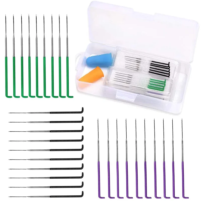 

LMDZ 34PCS Felt Craft Needles Wool Felting Needles Tool Kits Pin Needle Felting Starter Kit With Fingercots For DIY Felting Wool