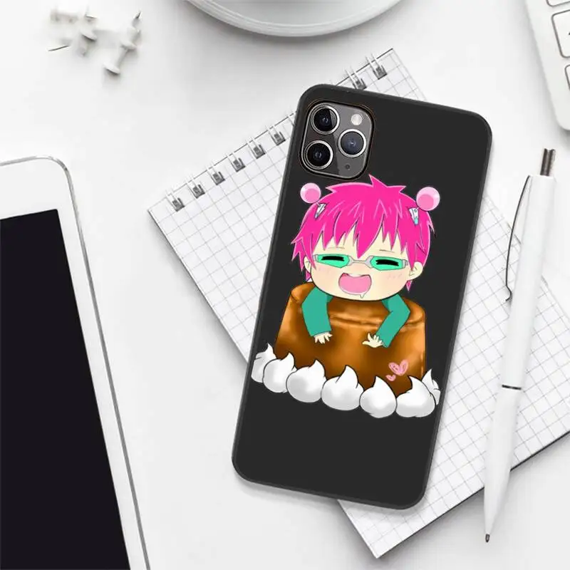 

The Disastrous Life of Saiki K Saiki Kusuo 2 Phone Case Candy Color for iPhone 6 7 8 11 12 s mini pro X XS XR MAX Plus
