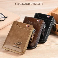 high quality men%e2%80%99s rfid blocking wallet vertical man zipper coin purse men leather wallet business credit card holder bag wallet