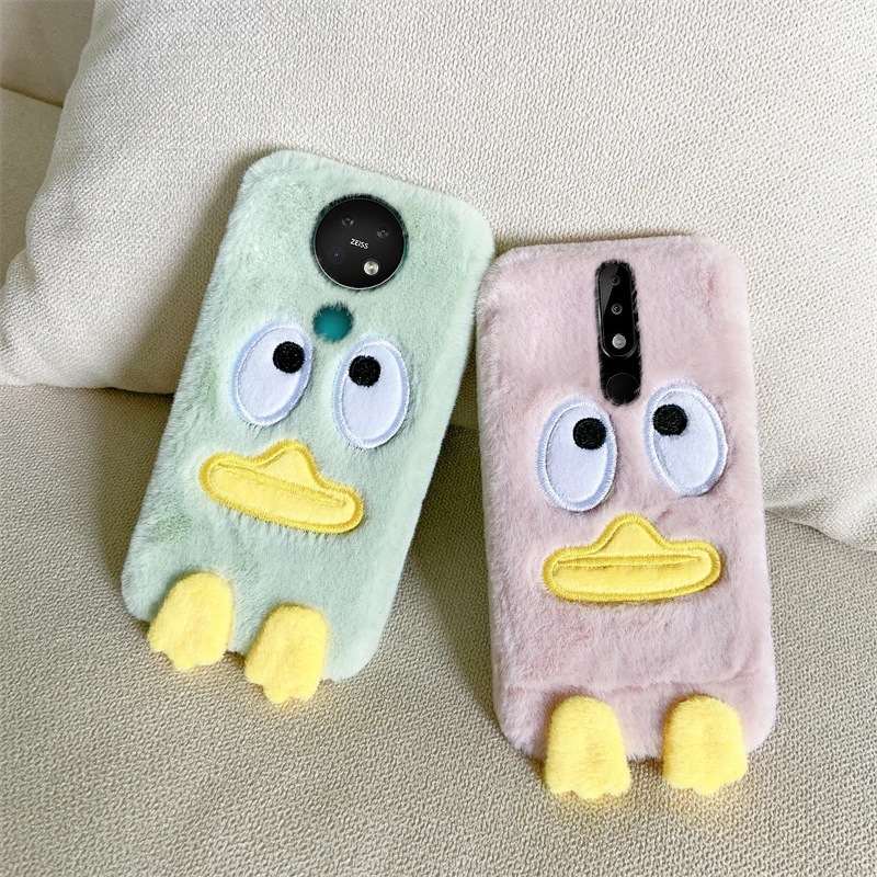 Симпатичный мягкий чехол с изображением ленивой утки для Nokia 5 1 6 7 8 4 plus 3 2 - купить