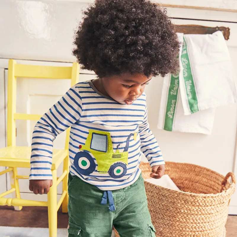 Одежда для мальчиков хлопковые футболки одежда маленьких с длинным рукавом топы