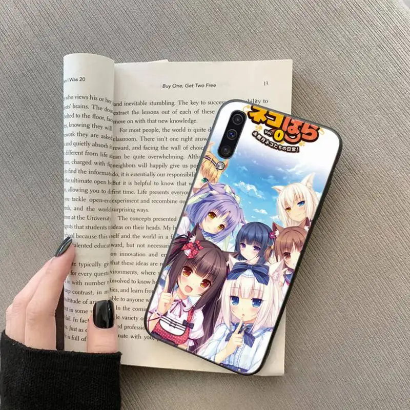 Nekopara Chocola ванильный кот девушка черный чехол для телефона Samsung A20 A30 30s A40 A7 2018 J2 J7 prime
