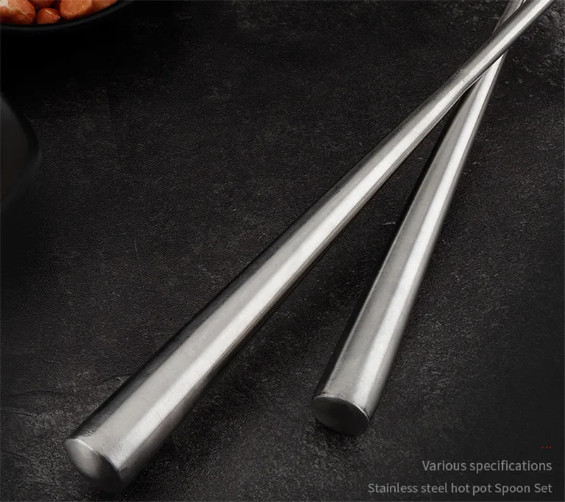 Лопатка из нержавеющей стали с большой длинной ручкой ложка для ресторана