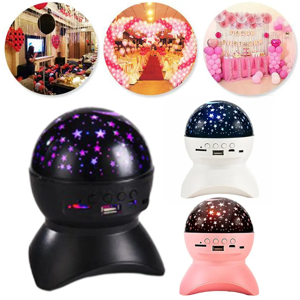 

Star Projector Lamp Children Bedroom LED Night Light Baby Lamp Decor Rotating Starry Nursery Moon Galaxy Projector Table Lamp