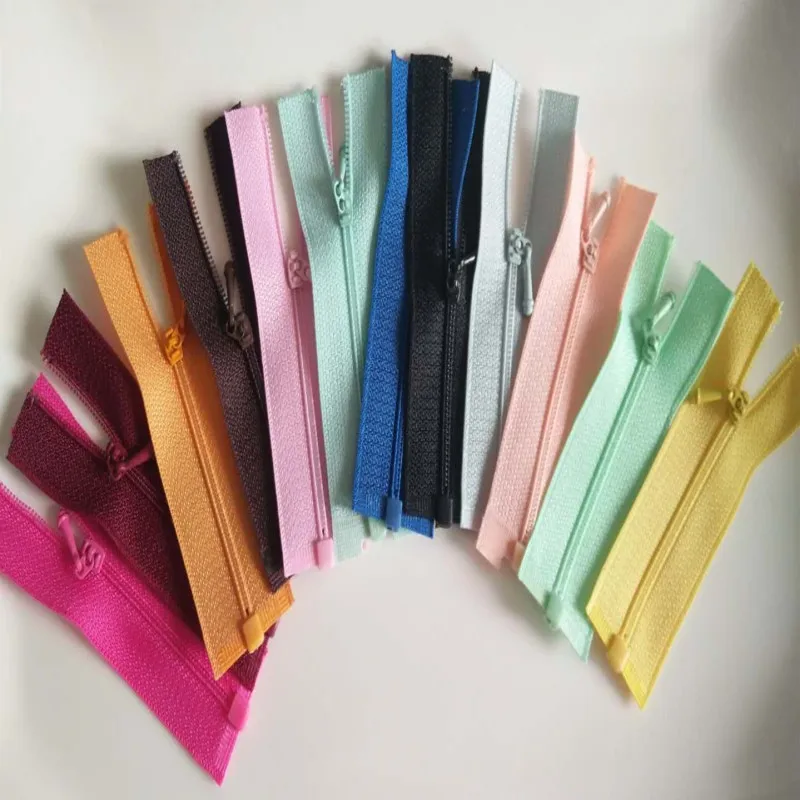 

Doll accessories 0# zipper open-end zippers multicolor 7cm 10cm