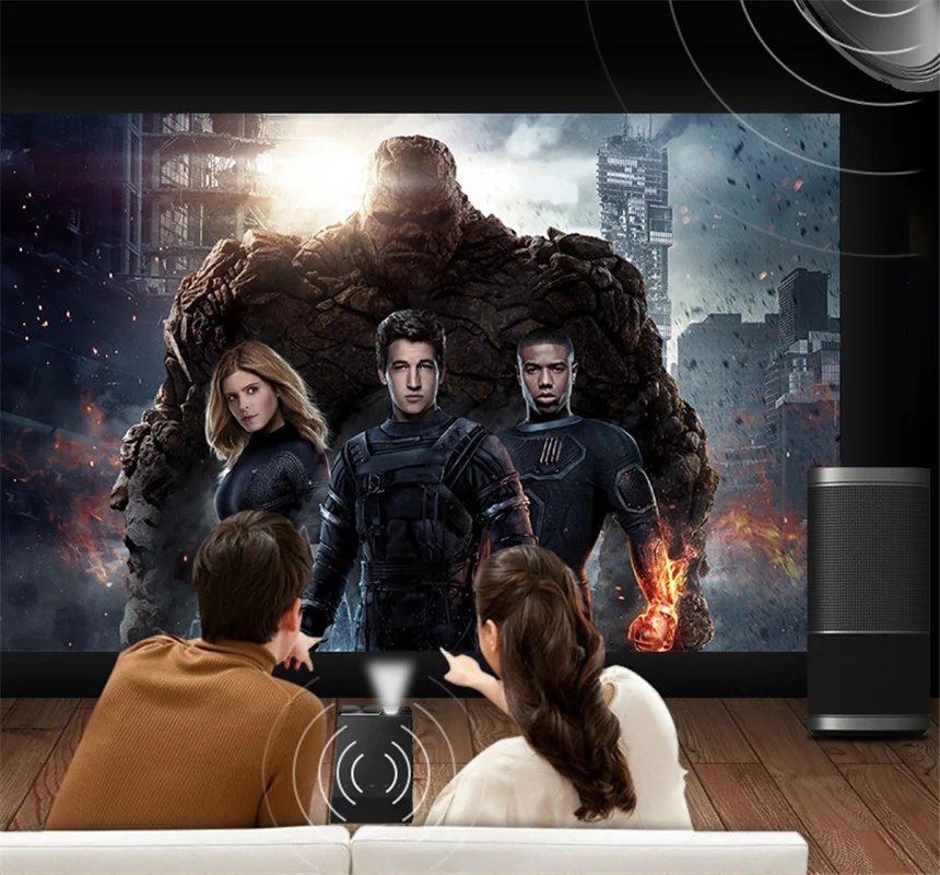 

Home Theater Proyector Full Hd Led Video Dlp Business Android Wireless Mobile Mini Projector 4k