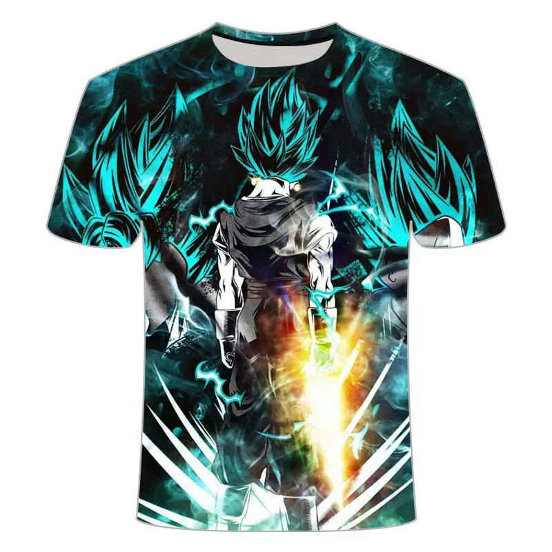 

Men t shirt goku print 3d costume tshirt anime male tops cartoon harajuku t-shirt summer short sleeve T shirt oversized T-shirt
