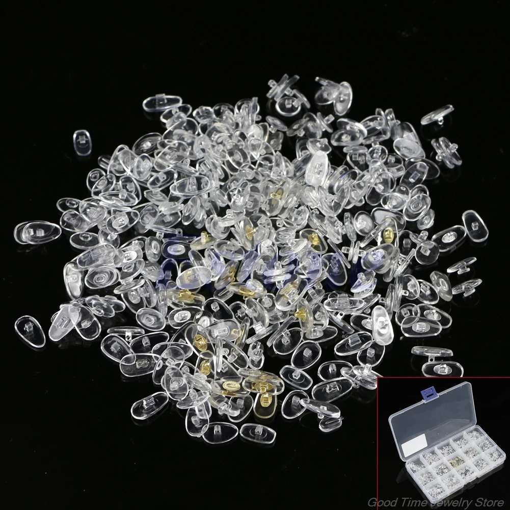 

New 300pc Silicone Eyeglass Sunglasses Spectacles Screw On Nose Pads Repair Tool A29 21 Dropshipping