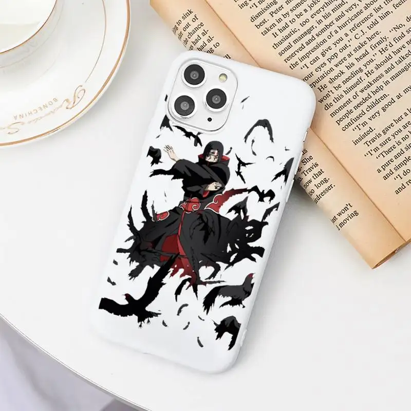 

Naruto Kakashi Japanese anime Phone Case Candy Color White for iPhone 11 pro XS MAX 8 7 6 6S Plus X 5S SE 2020 XR