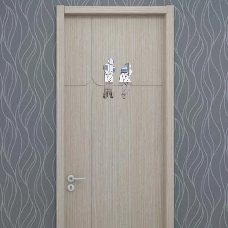 Съемная Наклейка на стену для туалета унитаза унитаза|Декоративные зеркала| |