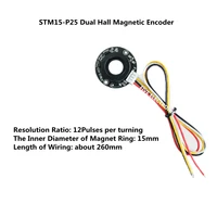 stm15 p25 dual hall magnetic encoder ab phase motor code plate speed direction sensor