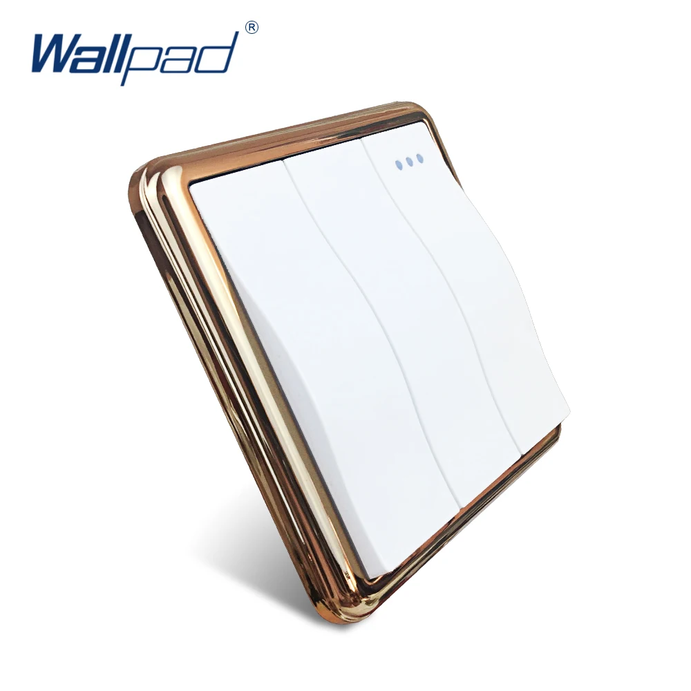 Настенный светильник Wallpad 3 Gang 2-сторонний переключатель с большой волнистой