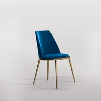 modern simple design metal frame dining chair stainless steel matt gold fabric accent chair restaurant dining chairs