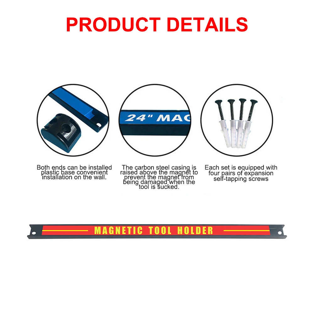 Настенный магнитный держатель для хранения магнитная полоса Органайзер