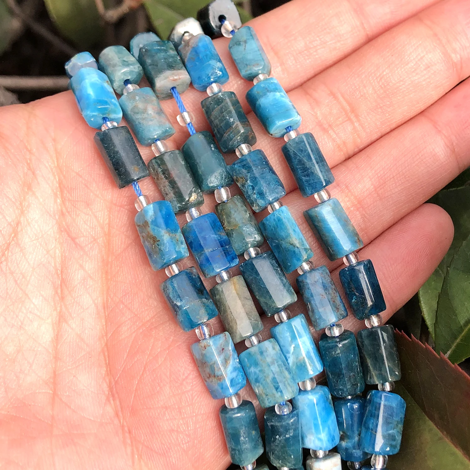 

Бусины Из Натурального апатита, 7,5 дюйма