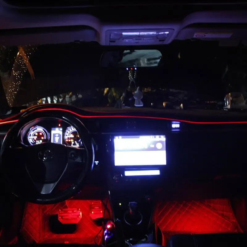Светодиодные ленты RGB с Bluetooth управлением через приложение для освещения салона