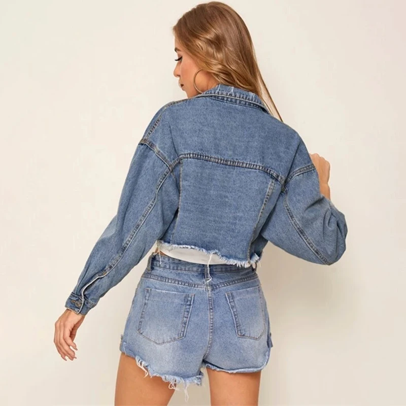 

Autumn Women Denim Jacket For Women Coat Jacket Single Breasted Short Denim Female Jacket Coats 2021 Clothing