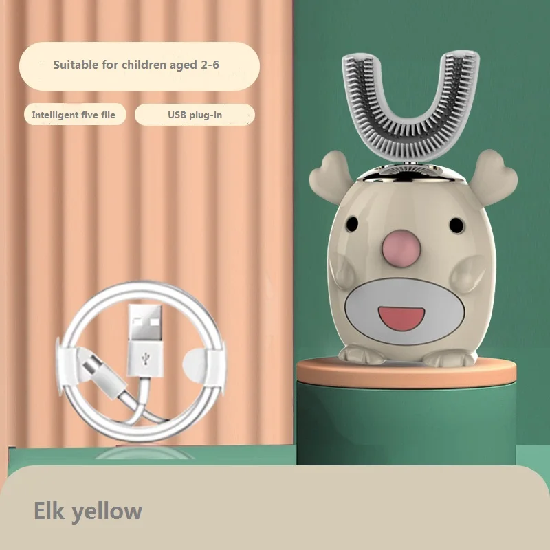 

New Hot Children Electric Toothbrush Cartoon Pattern Tooth Brush Electric Teeth Tooth Brush For Kids with Soft Replacement Head