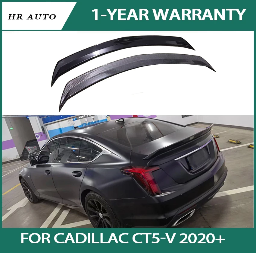 

Blackwing tail, черное крыло, версия 1:1, яркий черный узор из углеродного волокна, подходит для Cadillac CT5-V 2020 +