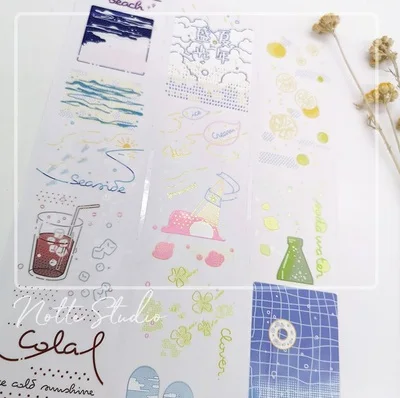 

Лента Washi для пляжа, летнего дня, 4,5 см x 10 м