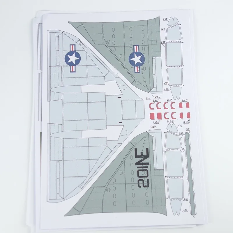 3D модель корабля Skyhawk 1:33 США бумажной карты для самостоятельной сборки