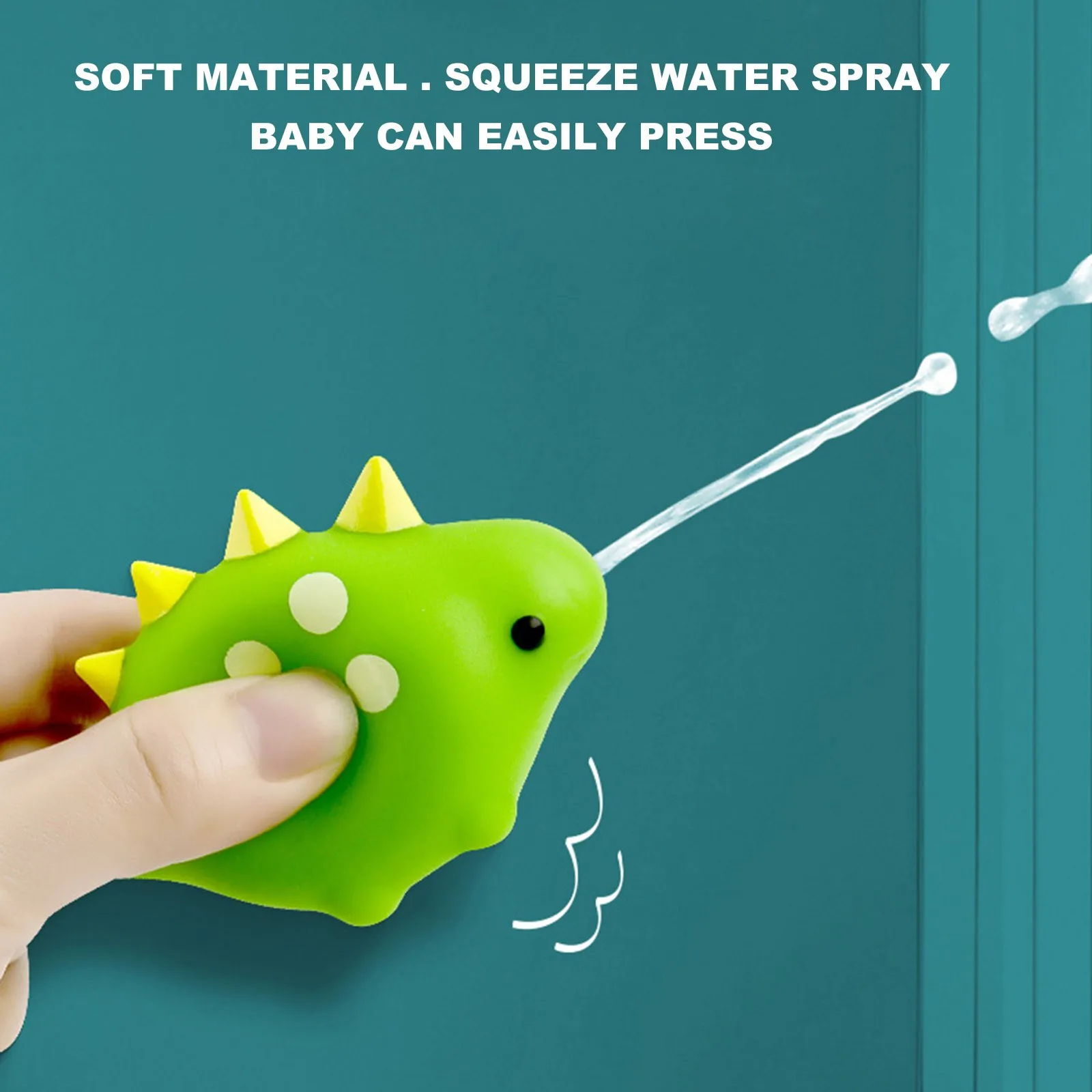 

Baby Bath Floating Soft Rubber Dinosaur Water Basin Toy Fish Net Bathing Swimming Toddler Toy Water Fun QW