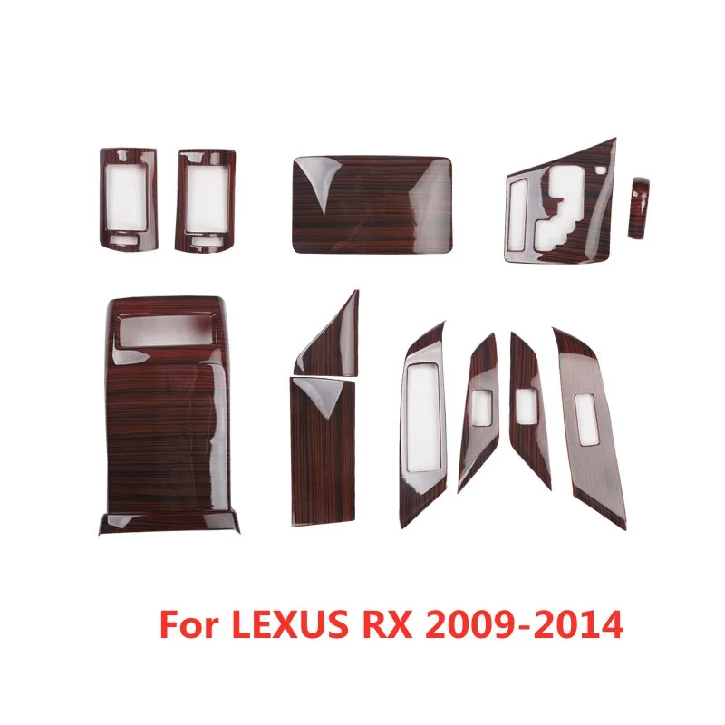 

12 шт., отделка под дерево для салона автомобиля Lexus RX 2009 2010 -2014