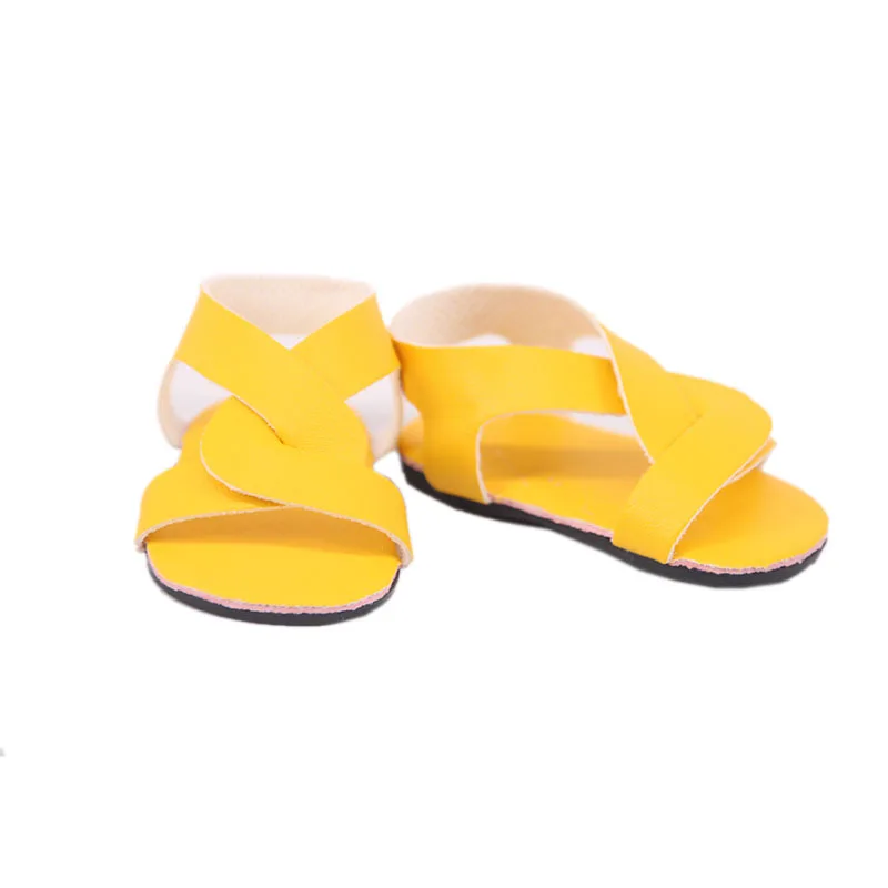 Летние пляжные сандалии для 18-дюймовых кукол