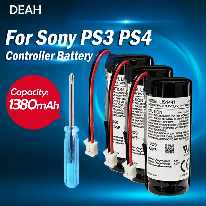 Перезаряжаемая литиевая батарея LIS1441 LIP1450 3 7 в 1380 мАч для Sony PS3 PS4 Play Station контроллер