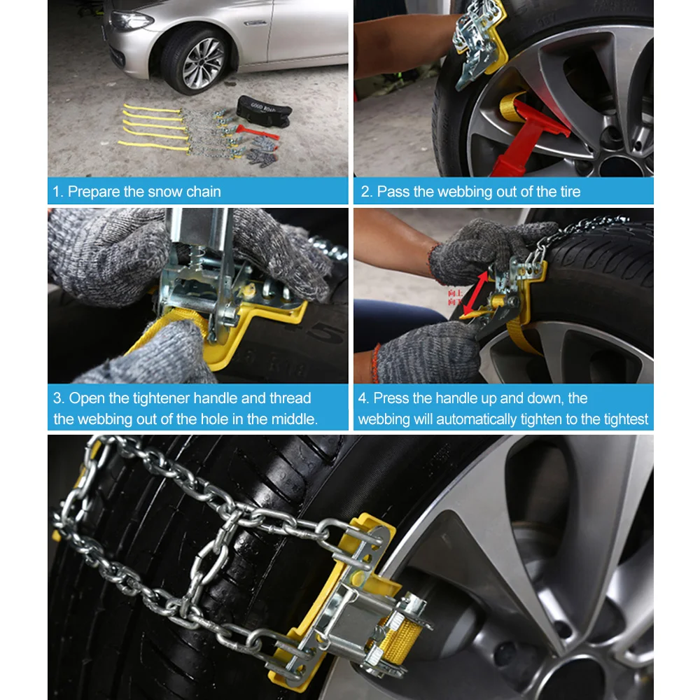 Металлическая противоскользящая цепь противоскользящие автомобильные цепи для