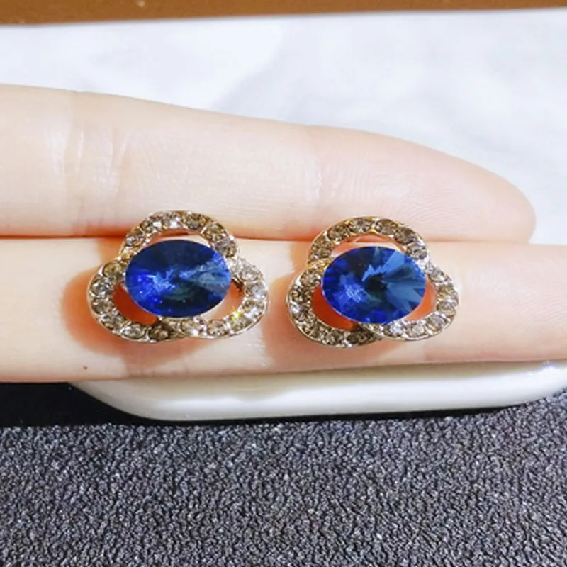 

Mifeiya Delicated Geometric Irregular Earring Dazzling Full Bling Iced Out Rhinestone Crystal Stud Earrings for Women Jewelry