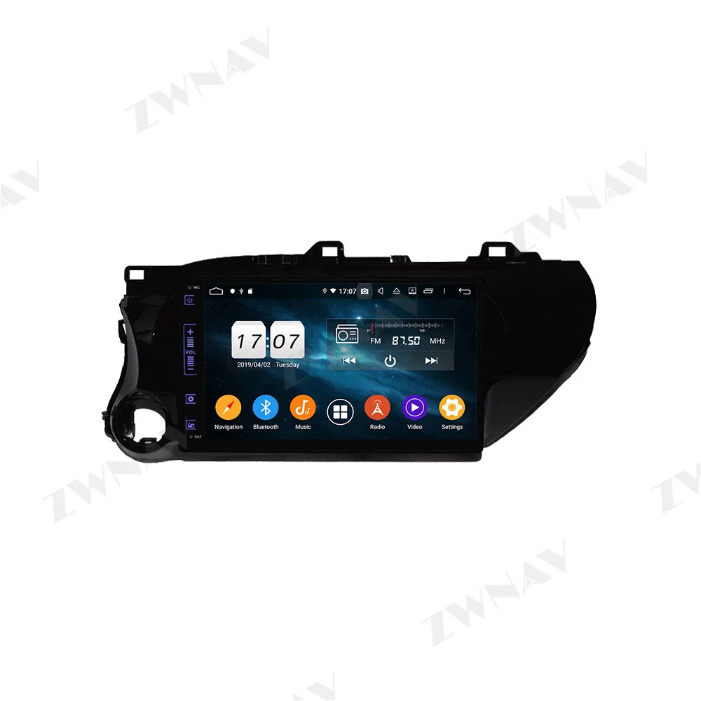 PX6 4 Гб + 64 ГБ Android 10 0 автомобильный мультимедийный плеер для Toyota Hilux 2016 2018 GPS Navi