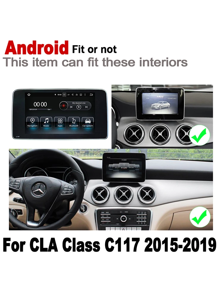 10 25 "HD экран стерео Android автомобильный GPS Navi карта для Mercedes Benz CLA Class C117 2015 2016 2017 2018