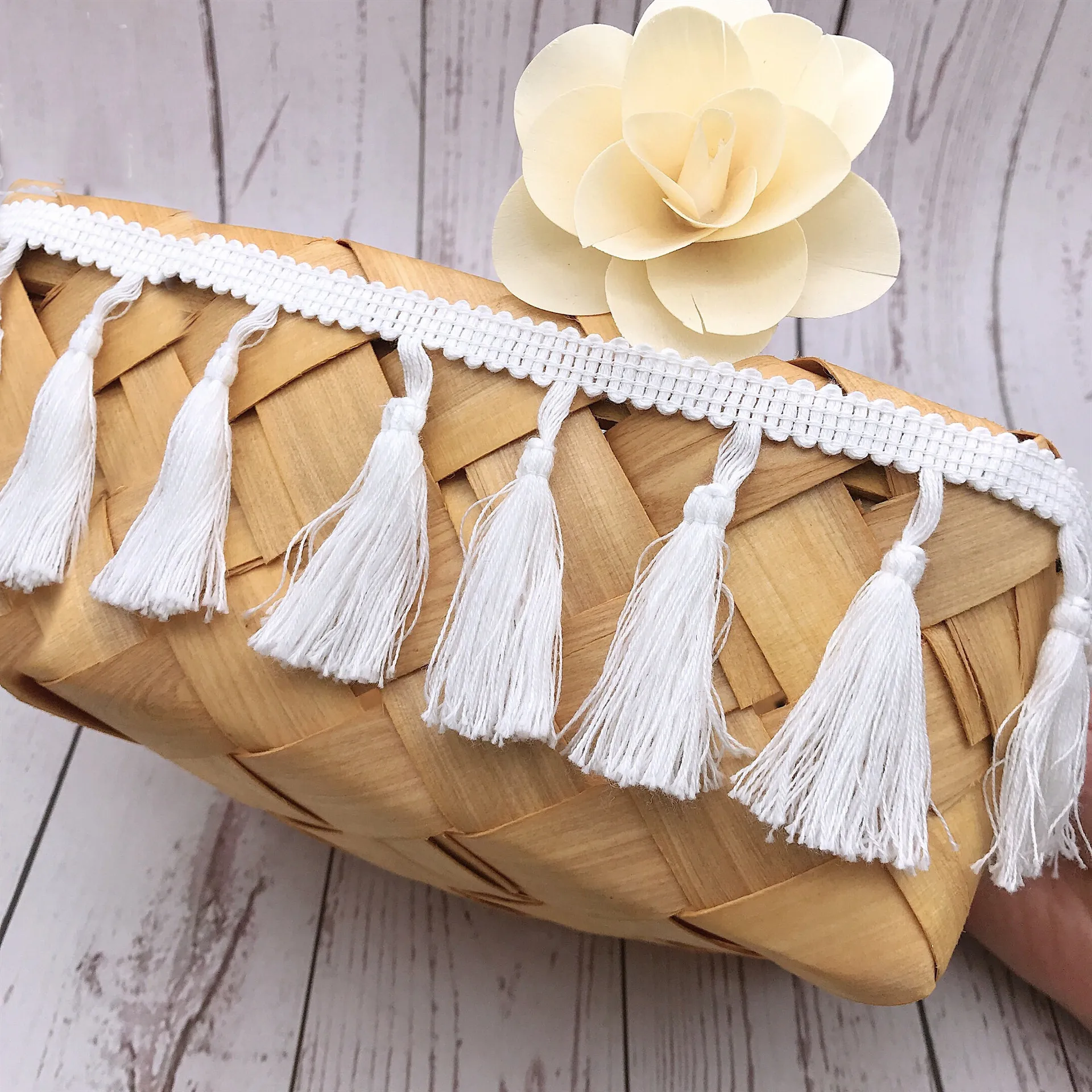 3 стая хлопчатобумажная ткань плетеная кружевная лента винтажная кисточка