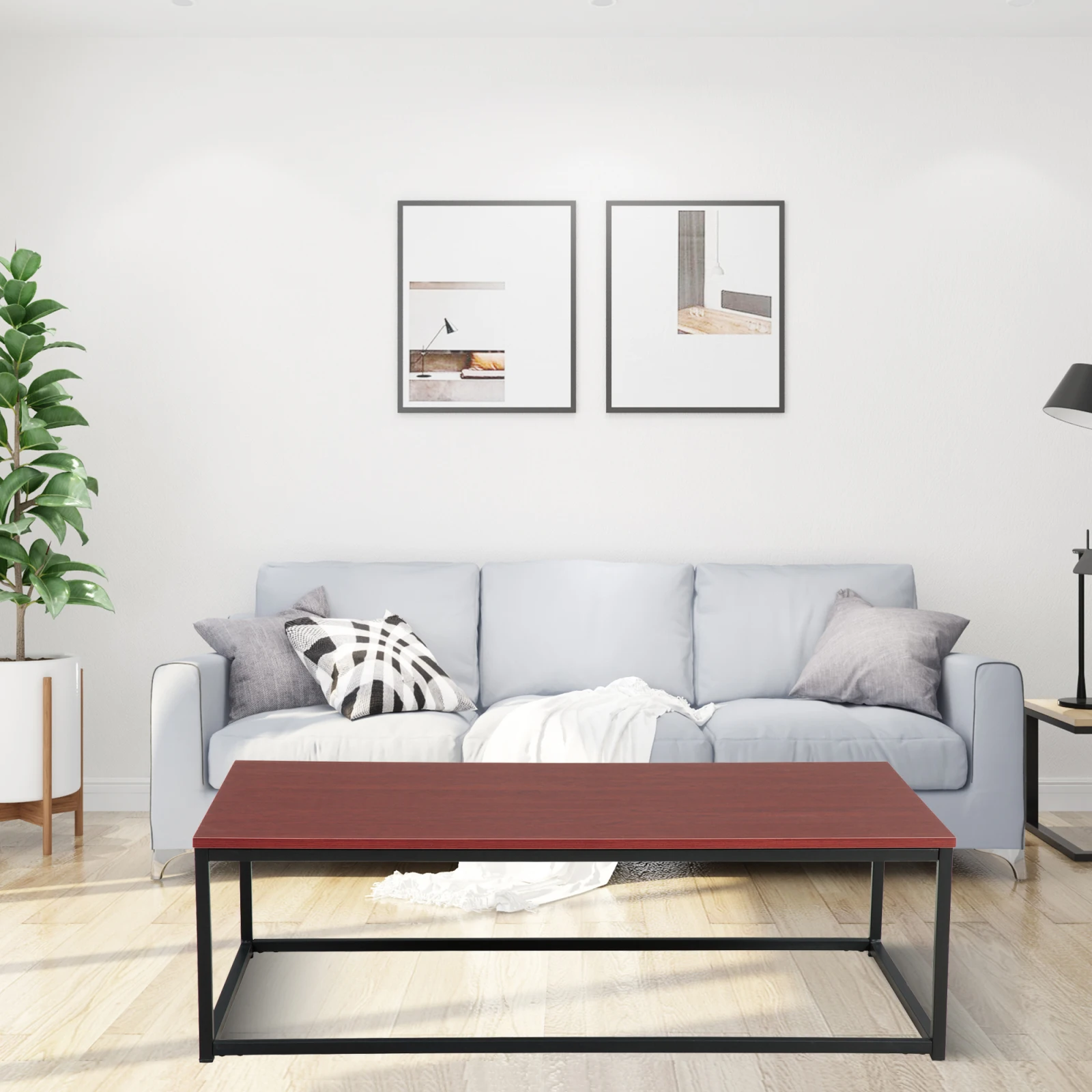 

Кофейный столик (красно-коричневый) (прямоугольный) + для кухни, ресторана, спальни, гостиной и других случаев