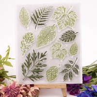 lots of leaves clear stamp transparent seal diy scrapbooking card making clear silicone stamp crafts supplies new stamps 2021