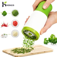 konco herb grinder spice mill parsley shredder chopper vegetable cutter garlic coriander spice grinder kitchen accessories