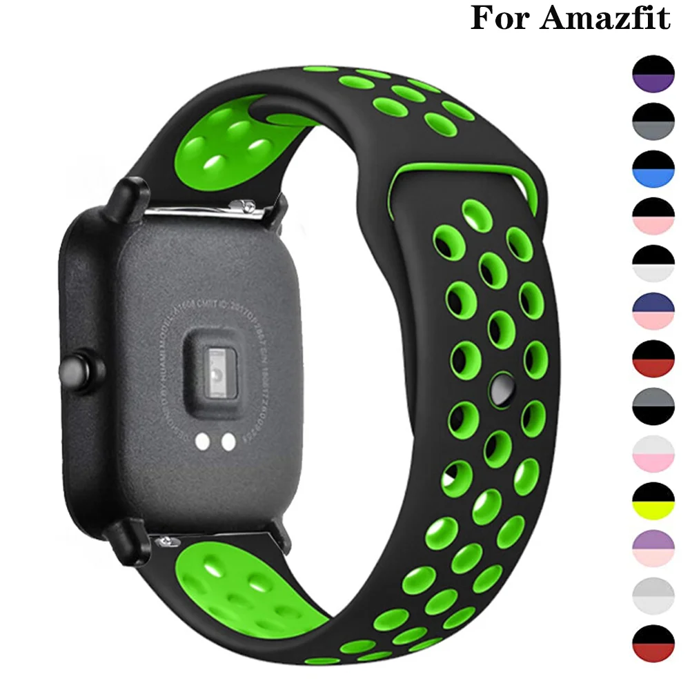 Ремешок для часов Amazfit bip/pace браслет смарт-часов GTS/2/2e/GTS2 Mini/GTR 42 мм/47 мм/GTR2/2e/stratos 2/3 20