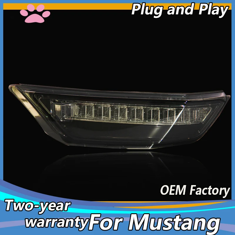 

Car Styling for Ford Mustang daytime running light 2015-2018 LED Front bumper light DRL+turn signal LED Accessories
