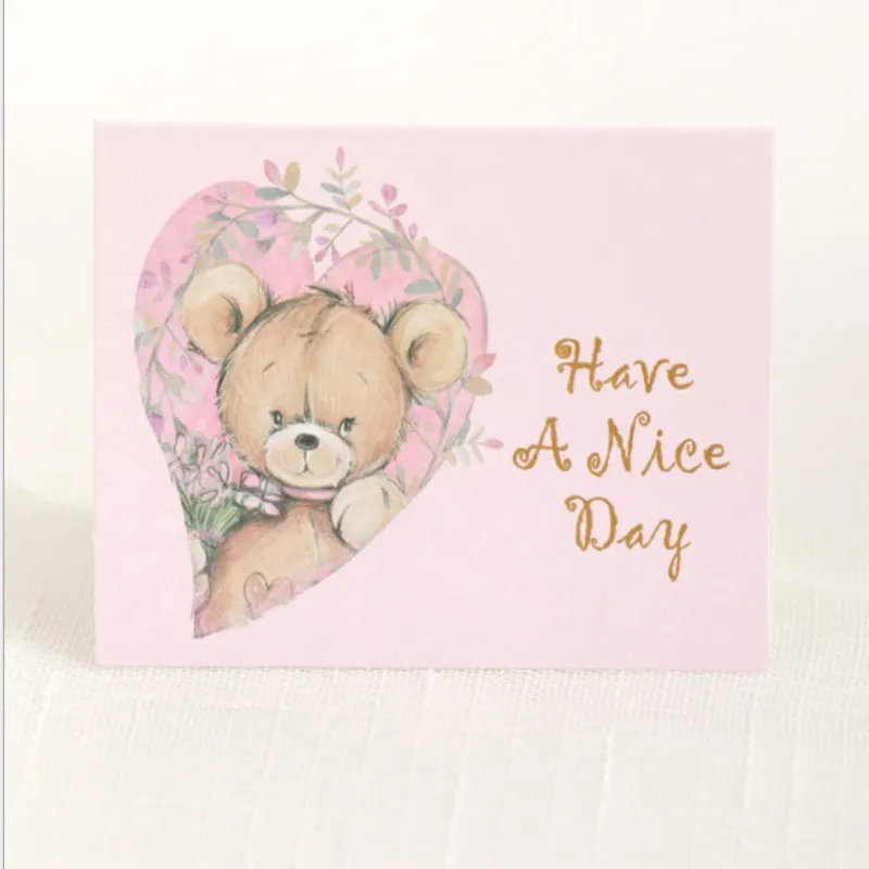 Новые креативные поздравительные открытки с золотым блоком на день рождения для