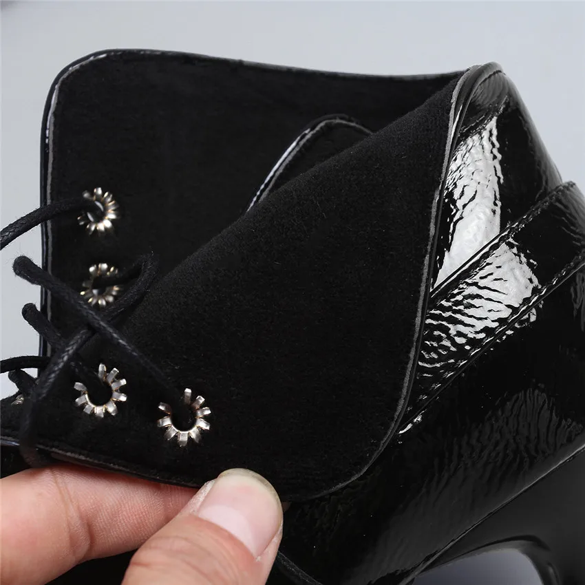 

Sexy Ankle Boots Woman High Heel Boots High Heels Women Shoes Spring Autumn Short Boots Booties Female Small Big Size 32 - 43