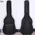 Ткань Оксфорд полный размер молния Водонепроницаемый чехол для гитары походные сумки переноски Мягкий внутренний мягкий защитный усиленный чехол