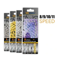 8 9 10 11 speed bicycle chain sl slr chain semifull hollow mtb road bike chains for shimano sram campanolo silver gold rainbow