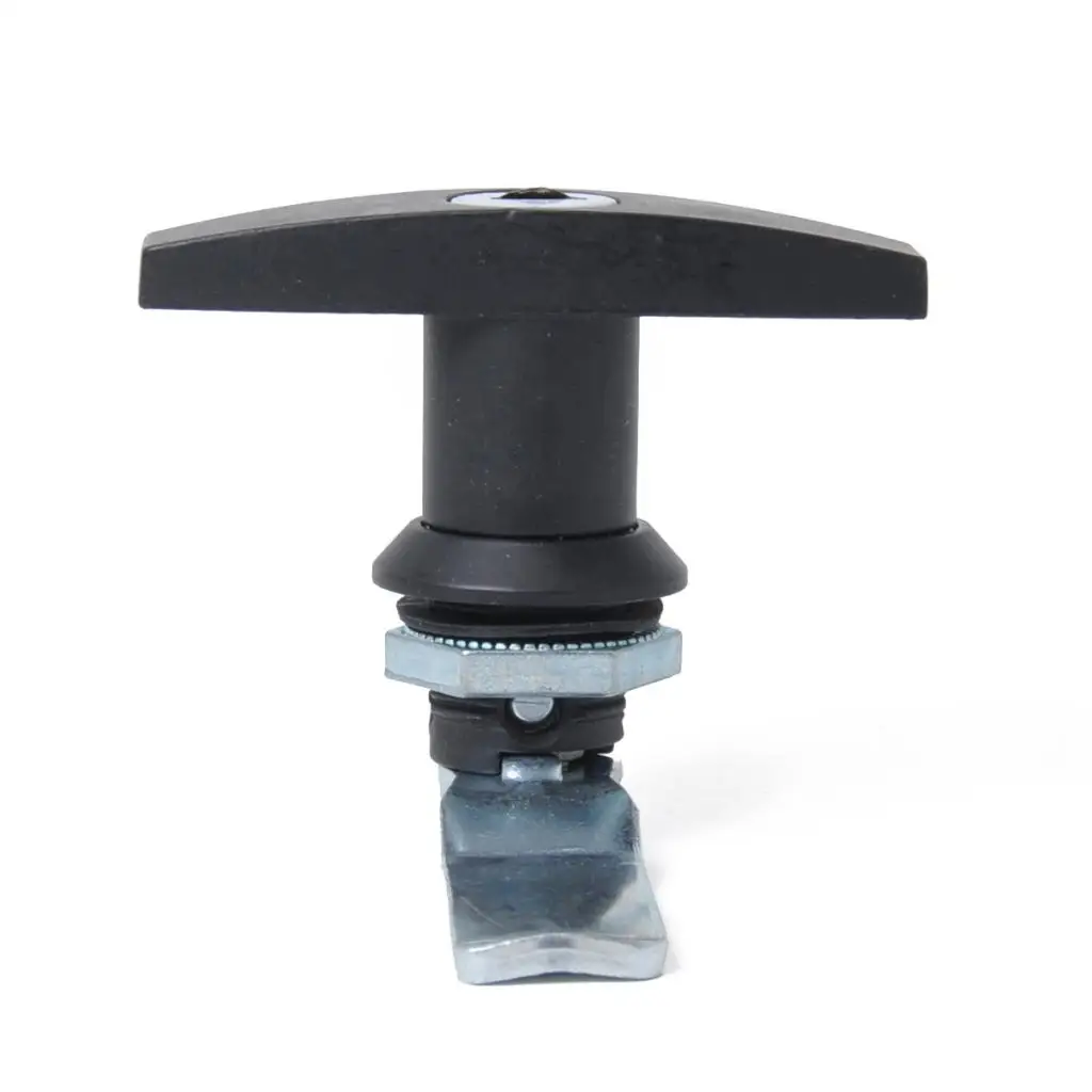 

Heavy Duty Garage Door Lock Outside " T " HANDLE Assembly Black