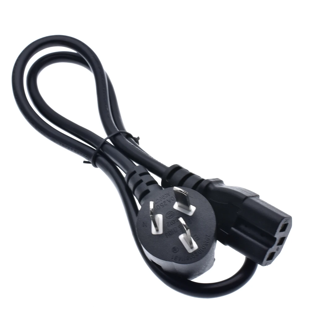 Китайская рисовая Плита 3 pin CCC шнур питания с IEC C15 кабель для подключения к сети 0 8