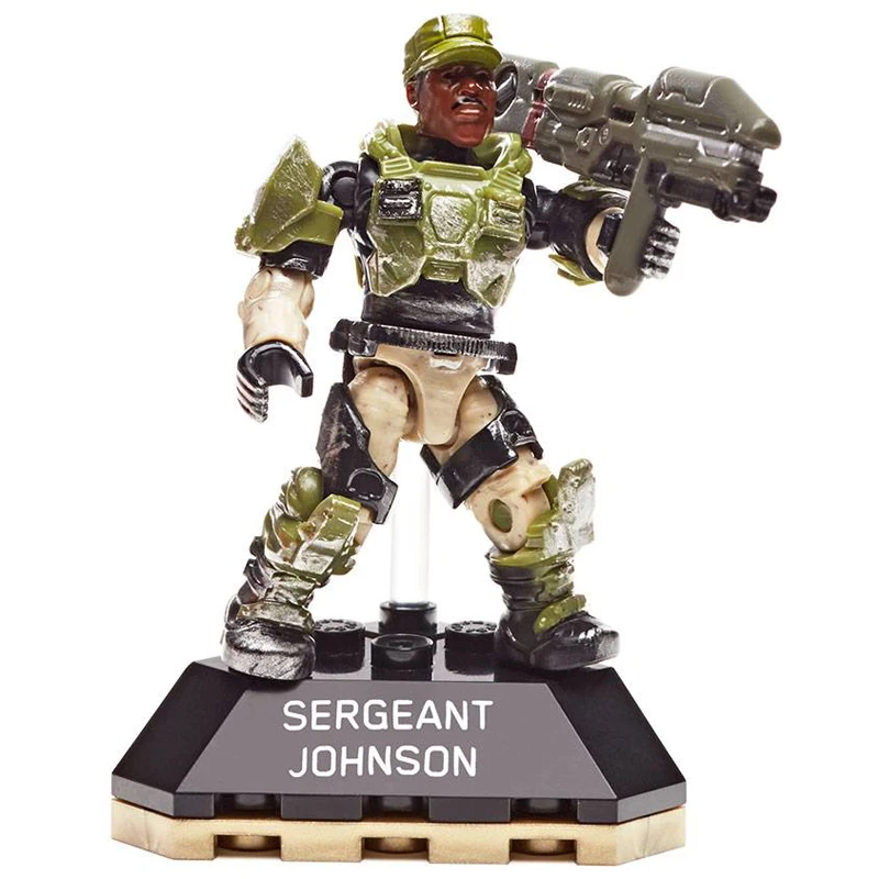 Строительные блоки Mega Bloks 220 x Halo Heroes FFM80 Series 5 Sergeant Johnson строительные игрушки