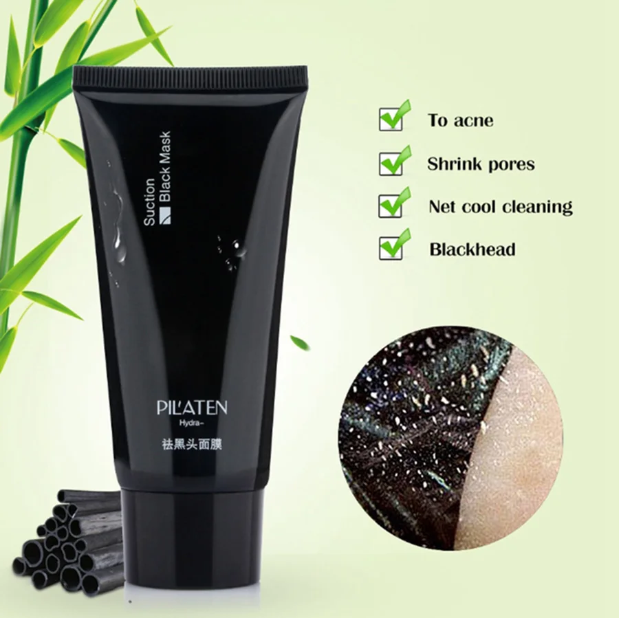 60 г Pilaten черная маска для лица Blackhead с бамбуковым древесным углем глубокого